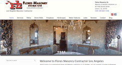 Desktop Screenshot of floresmasonryla.com