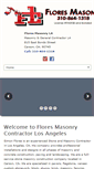 Mobile Screenshot of floresmasonryla.com